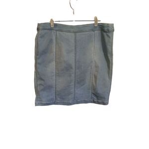 Westbound Women's Jean Skirt With Elastic Waist Size 18